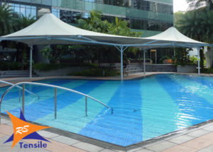 Swimming Pool Tensile Structure in Delhi